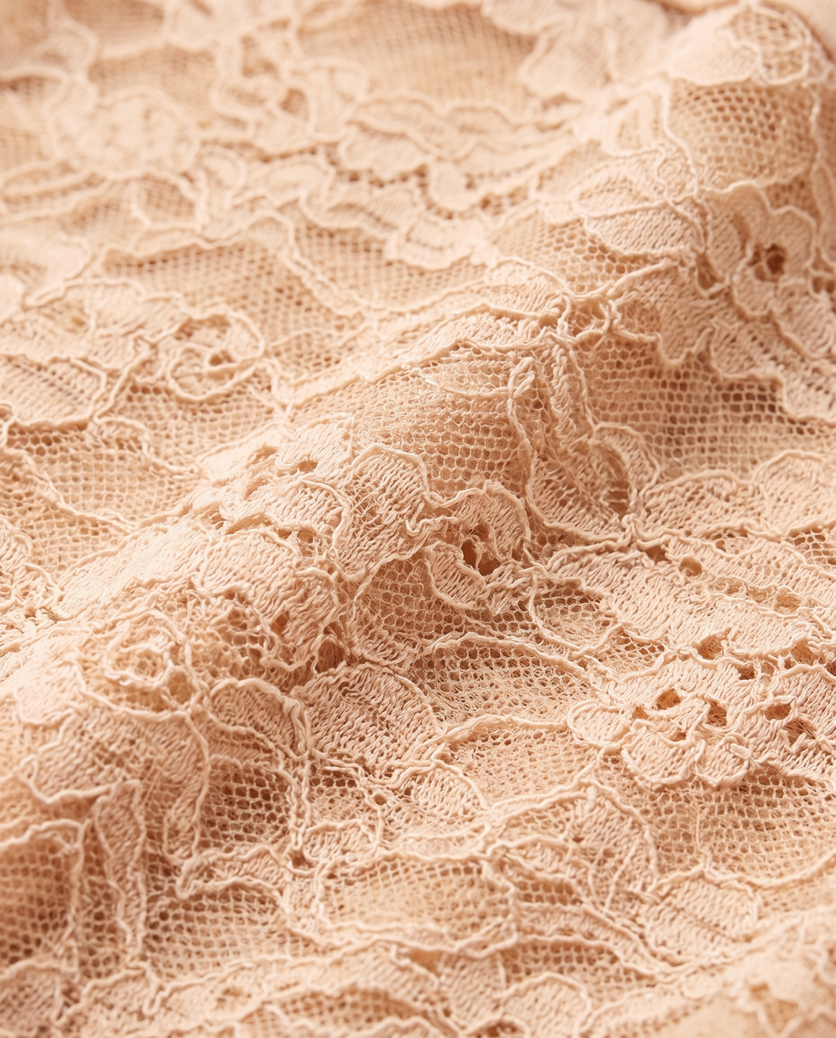 Miami Lace Cutout Tie Shoulder Dress in Light Apricot