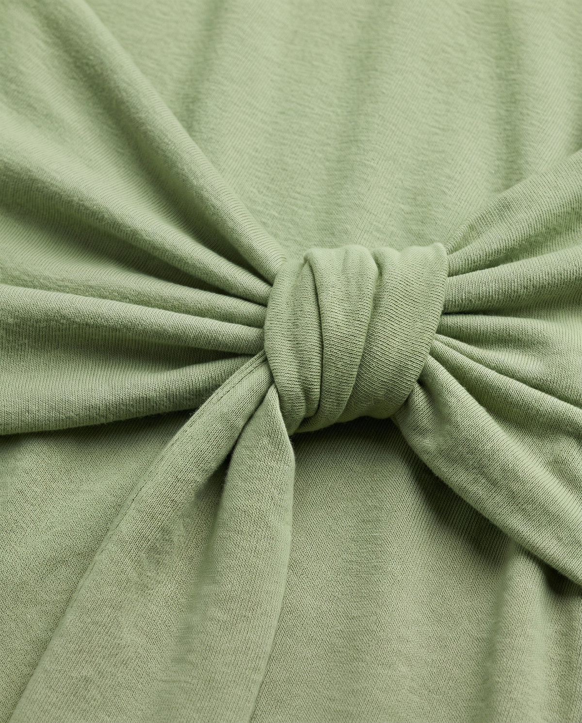 New York Ruched Tied Dress in Light Green