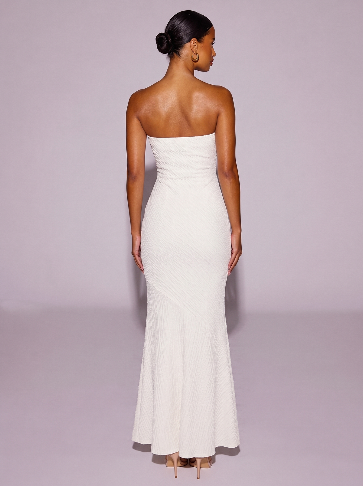 Rome Strapless Mermaid Dress in White